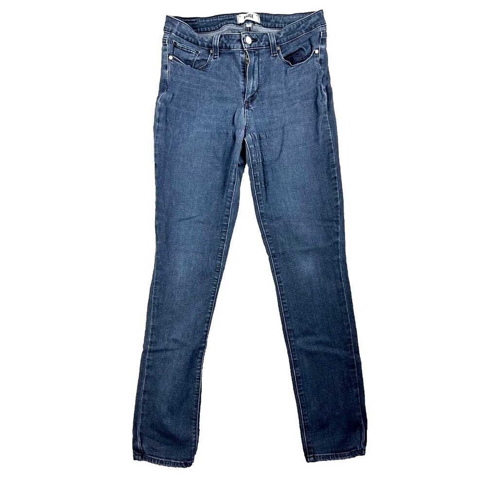 Paige Skyline Skinny Jeans Womens 30 Azaria Blue Dark Wash Stretch